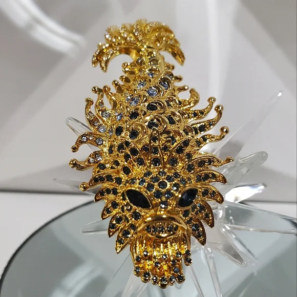 Insane Massive HUTTON WILKINSON Sea Dragon Creature Brooch - Picture 3 of 9